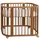 Waldin Babybett 5in1, Beistellbett aus Holz, Matratze, Belüftet