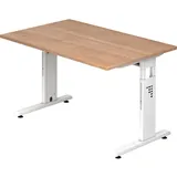 Hammerbacher Schreibtisch VOS12/N/W nussbaum nachbildung/weiß