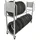 Kongamek Reifentransportwagen 2030x720x1620mm mit 2 Ebenen, verstellbar 300kg Tragkraft ohne Bremse