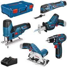 Bosch 12V GSR + GST + GOP + GKS + GSA + 3x GBA 3,0Ah + GAL + XL-BOXX