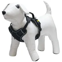 beeztees Y-Geschirr Hunde Y-Geschirr Parinca Supreme schwarz schwarz Verstellmöglichkeit: 76 - 96 cm Breite: 30 mm