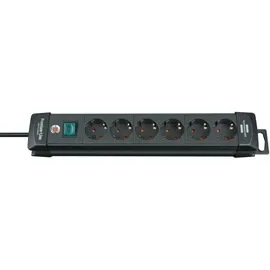 Brennenstuhl Premium-Line 6-fach 3 m schwarz