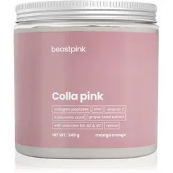 BeastPink Colla Pink Pulver zur Herstellung von Getränken mit Kollagen Geschmack Mango & Orange 240 g
