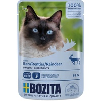 Bozita Katzen-Nassfutter Pouch HiS Rentier für Katzen 85 g