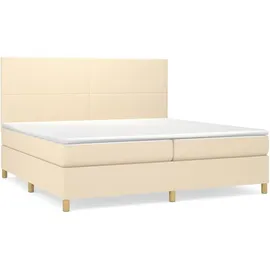 vidaXL Boxspringbett 200 x 200 cm Creme