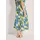 Madeleine Faltenrock Damen Zitronen-Design Blau 40