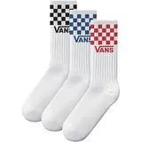 Vans CLASSIC CHECK CREW 3-Paar Weiß S (34,5/38)