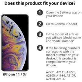 Panzer Glass Edge-to-Edge für iPhone 11/XR