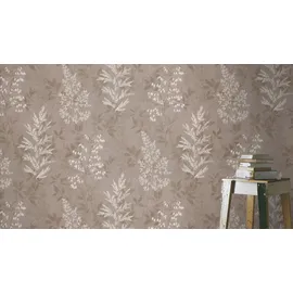 Rasch Textil Papiertapete 10 m x 0,45 m 285017 Braun
