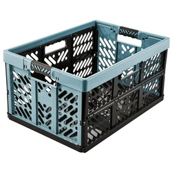 keeeper Klappbox, 45 l, Klappbare Korbbox mit Griffen blau