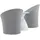 gardenson Gartenmöbel-Set Spoga 3-tlg. Grau/Weiß