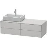 Duravit „XSquare“ Waschtischunterbau wandhängend 140,0 x 54,8 cm, in Nordic Weiß Seidenmatt