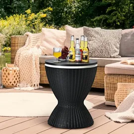 Costway Gartentisch 30L höhenverstellbar 75 kg schwarz