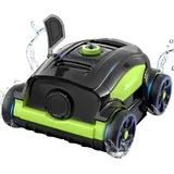 Poolroboter Akku für 130 Mins Reinigung,Poolsauger Kabellos mit LED-Indikator, Dualer Motor, Reinigungsbürste für den Boden, Automatische Poolreiniger für Pool bis zu 100 m2 WINNY POOL CLEANER