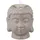 Relaxdays 2 x Buddha Teelichthalter Grau