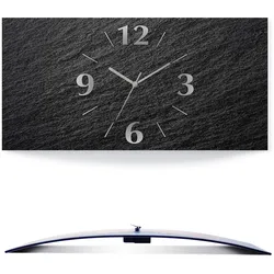 Artland Wanduhr »Schiefer«, 3D Optik gebogen, mit Quarz- oder Funkuhrwerk, versch. Größen Artland schwarz