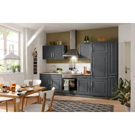 kochstation KS-Stockholm Küchenzeile 300 x 60 x 0 cm grau