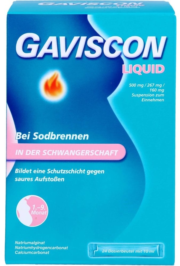 Gaviscon Liquid 500 mg/267 mg/160 mg Susp.z.Einn. Sodbrennen 0.24 l