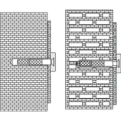 Hewi 801/805 Befestigung 6305599 reinweiß, für Stein/Beton, Wandstütz-/Stützklappgriffe