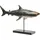 Kare Deko Figur Shark Base, Schwarz/Weiß, Deko Objekt, Tiermotiv, Meerestier, Stahl Gestell 39x59x24 cm (H/B/T)