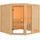 Karibu Woodfeeling Sauna Tabea - 38 mm Bronzierte Ganzglastür Ohne Dachkranz Ohne Ofen
