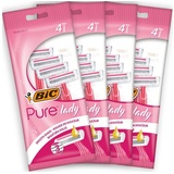 BIC Pure Lady Rasierer Damen, 16 Einwegrasierer mit je 3 Klingen, mit Vitamin E & Shea Butter für eine sanfte Rasur