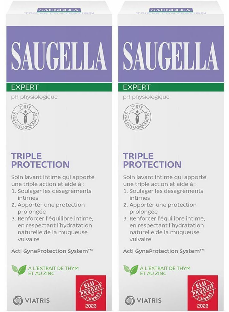 SAUGELLA Expert Triple Protection 2x250 ml gel nettoyant