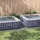 vidaXL Poolabdeckplane grau 999x500 cm