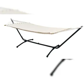 AMANKA Outdoor Hängematte mit Gestell - 310cm Hängemattengestell 200x120 Stabhängematte