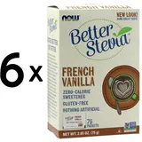 6 x NOW Foods Better Stevia, French Vanilla - 75 packets (244,42 EUR/kg)
