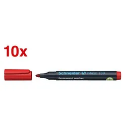 Schneider Maxx 130 Permanentmarker rot 1,0 - 3,0 mm, 10 St.