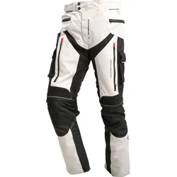 MUGENRACE Lineare wasserdichte Motorrad Textilhose, schwarz-grau, Größe S für Männer