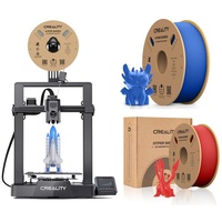Creality Ender 3 V3 KE 3D Drucker+2kg Creality Hyper Seriers 1.75mm PLA Filament(Rot+Blau)