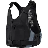 Owntop Schwimmhilfe für Erwachsene, Verstellbare 50N Auftriebsweste mit Taschen und Abnehmbarem Schrittgurt, Schwimmweste für SUP, Kajak, Angeln, Segeln & Kanu (Schwarz,M-L)