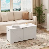 Woltu Sitzbank mit Stauraum, Sitztruhe Holz, Truhenbank Schuhbank mit