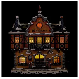 Hubrig Volkskunst GmbH Hubrig Volkskunst - Holzwerkstoff Bauernhaus Bürgermeister Winterhaus Rathaus 21cm'