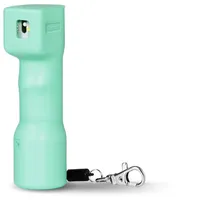 Plegium Smart-Pfefferspray zur Selbstverteidigung. 5-in-1, kostenlose Nachrichten & Notrufe, integrierte Sirene & Blitzlicht. Schlüsselbund mit magnetischem Schnellverschluss. (Minzgrün)
