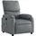 vidaXL Massagesessel Grau Kunstleder 50 x 99 x 50 cm Grau mit Fernbedienung