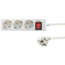 E+P Elektrik Mehrfachsteckdose 3-fach Weiß