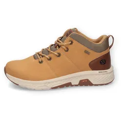 Schnürschuh DOCKERS BY GERLI, Herren, Gr. 41, gold (golden tan), Nubuklederimitat, sportlich, Schuhe, Mid Cut Sneaker, Freizeitboot, Schnürboot weich gepolstert