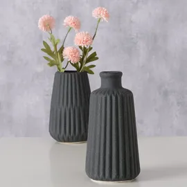 Boltze Vase Esko 2er-Set, schwarz