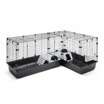 Savic Eck-Nagerheim Cubix Corner schwarz, ca. B198/H63,5/T50 cm
