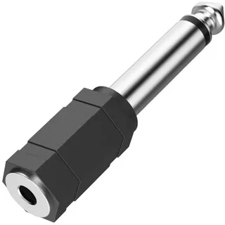 Hama Audio-Adapter, 3,5-mm-Klinken-Kupplung Mono - 6,3-mm-Klinken-Stecker Mono,