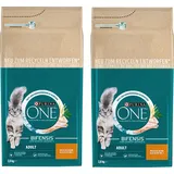 Purina One Katzenfutter Bifensis Adult Trockenfutter für Katzen Huhn 2x2,8kg