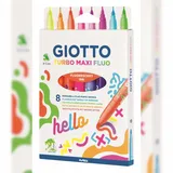 Giotto Faserschreiberetui Maxi Fluo 8 St. mehrfarbig