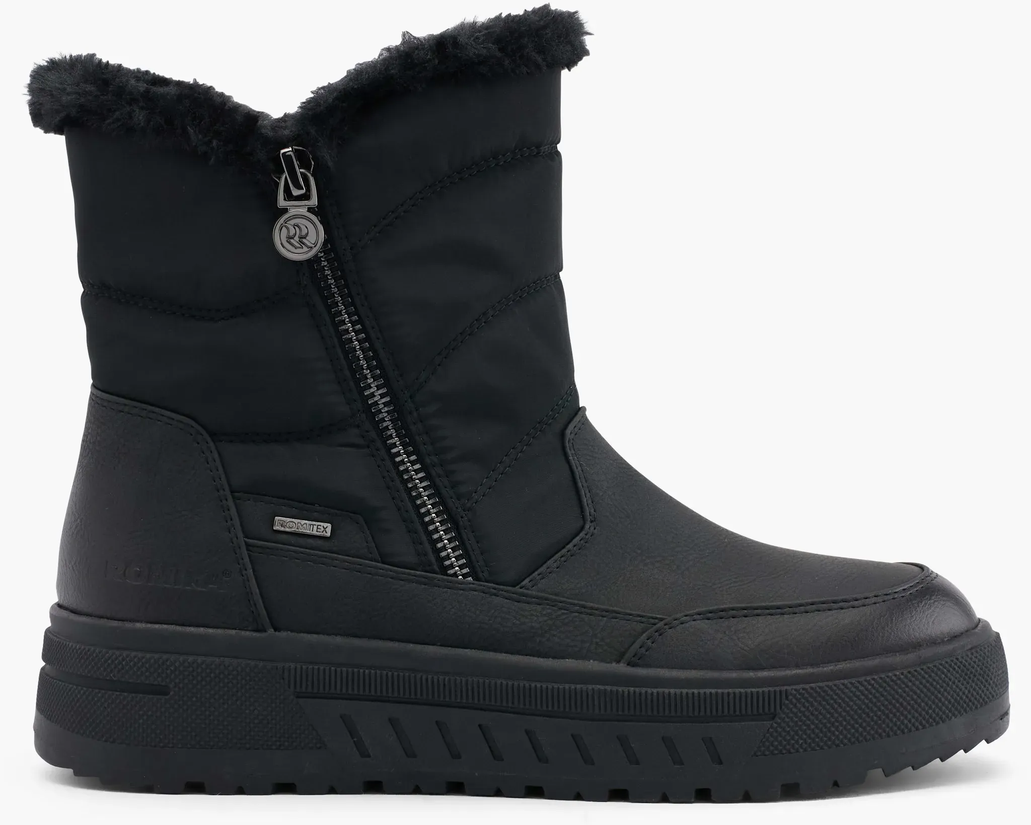 Romika Winterboots Schwarz, Damen, Größe: 36, Material: Fell/Textil - Romika Winterboots Schwarz, Damen, Größe: 36, Material: Fell/Textil - woman - Schwarz