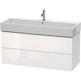 Duravit L-Cube Waschtischunterschrank, 2 Schubkästen, wandhängend