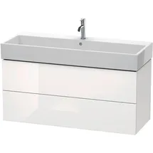 Duravit L-Cube Waschtischunterschrank, 2 Schubkästen, wandhängend