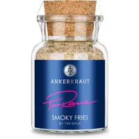 Ankerkraut Smoky Fries by Tim Raue, Mischung würzender Zutaten für Pommes Frites, Gourmet Pommes mit Rauch-Aroma, 145 g im Korkenglas