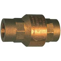 Riegler Rückschlagventil, voller Durchgang, Messing, Rp 1 1/4, 20-50 mbar